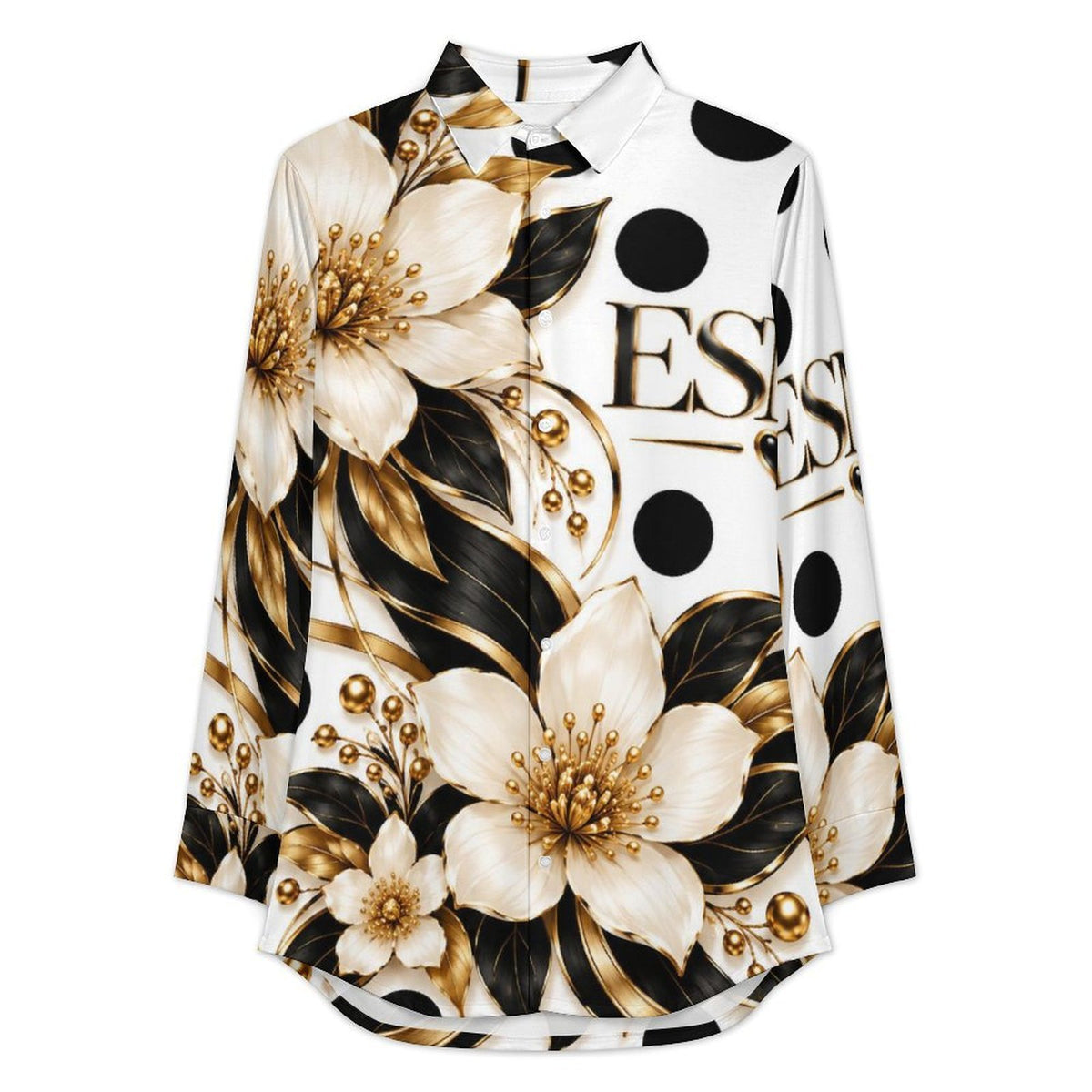 Design Women's Long Sleeve Shirt Dress
