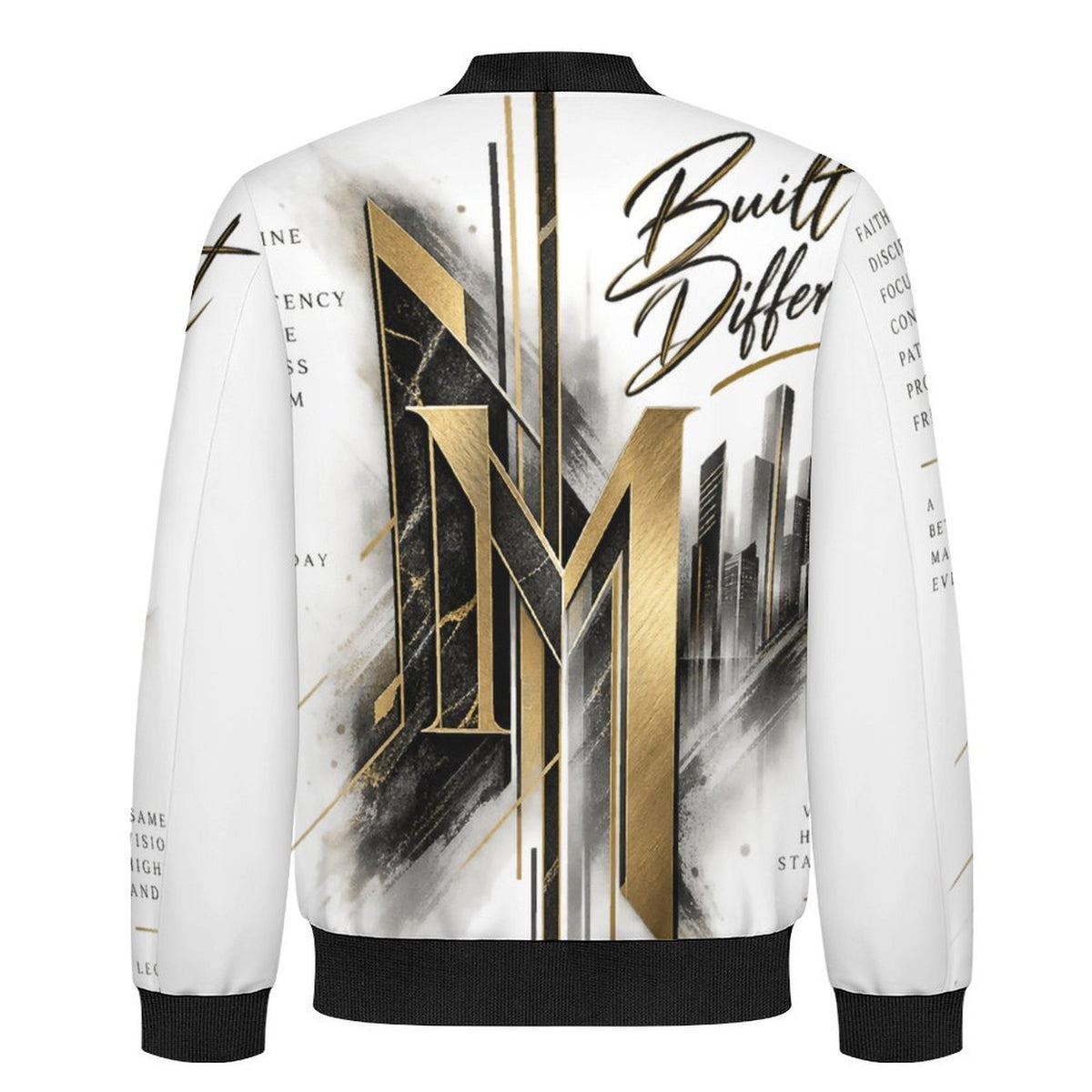 Design Men's Casual Zip‑Up Bomber Jacket
