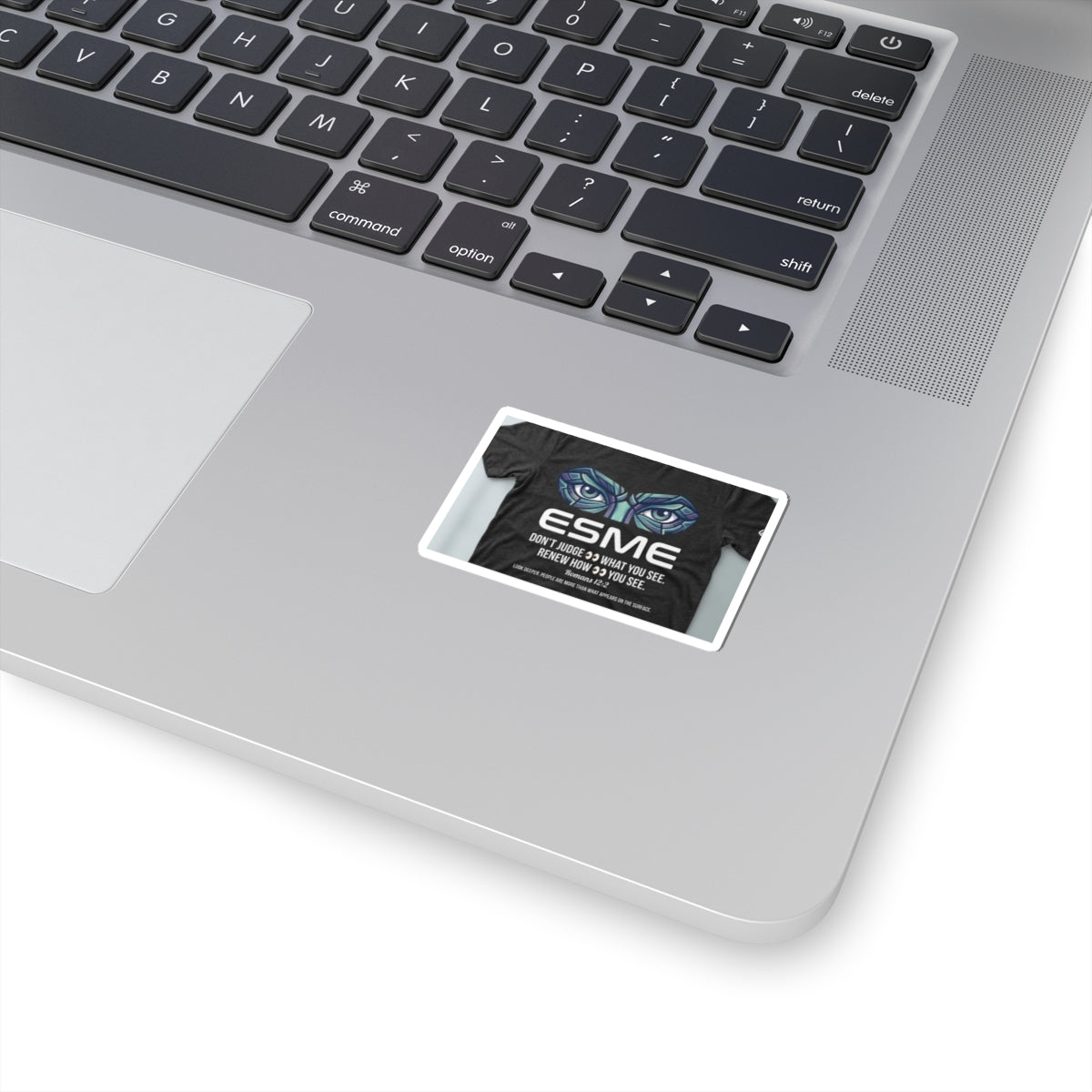 Esme Inspirational Quote Sticker — Eyes Design Kiss-Cut Vinyl