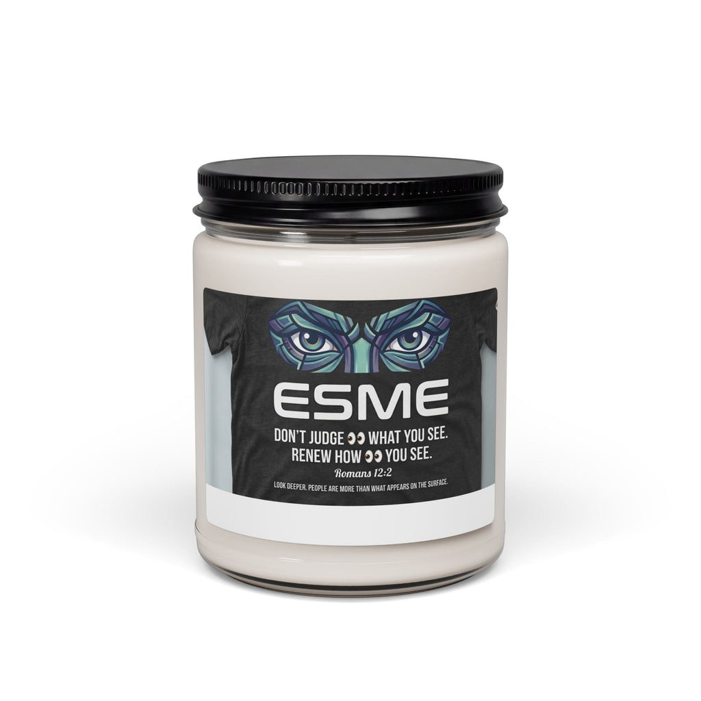 Soy Candle — "ESME" Owl Design | Inspirational Quote 9oz Scented Candle