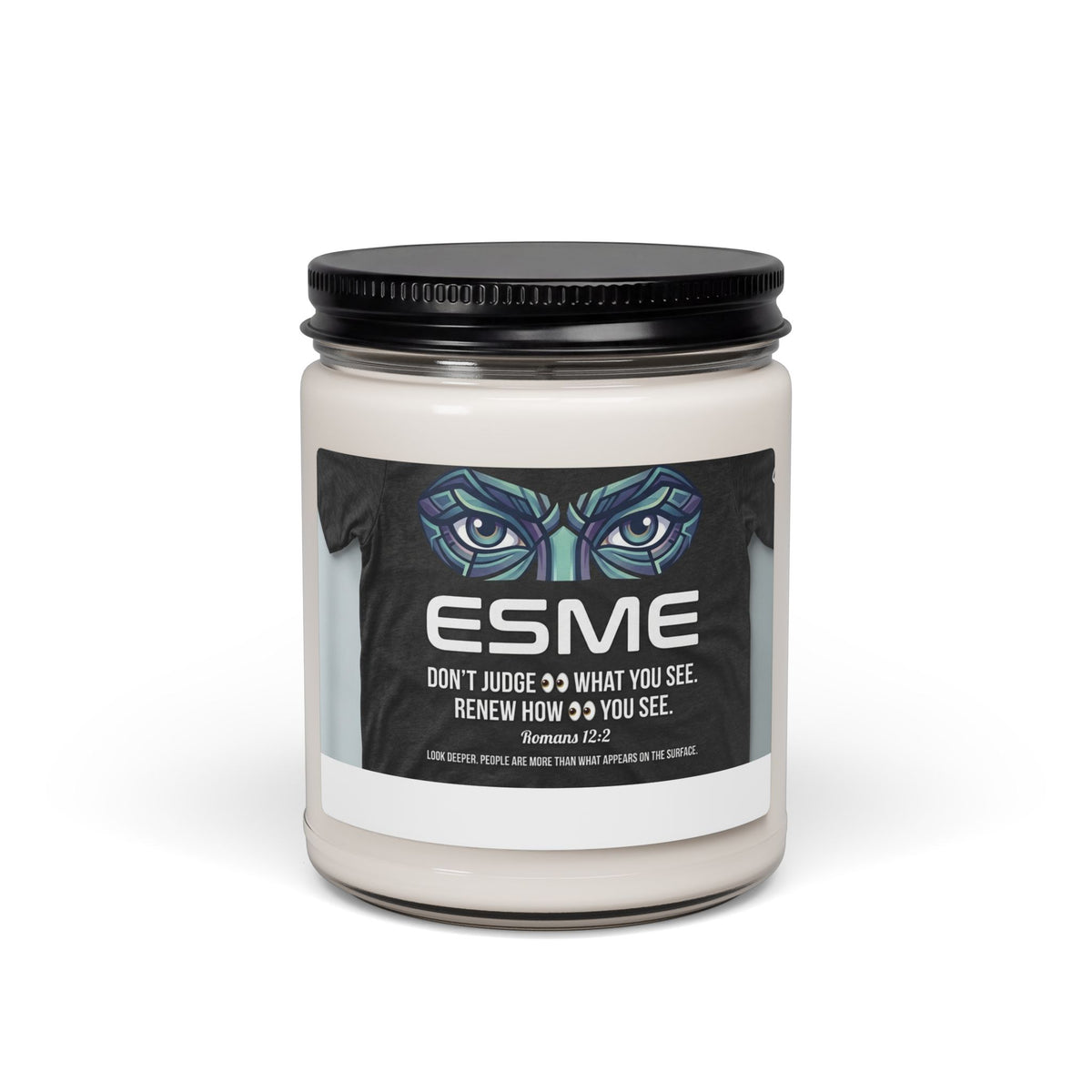 Soy Candle — "ESME" Owl Design | Inspirational Quote 9oz Scented Candle