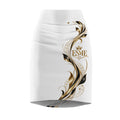 Esme 'Their Season Has Ended' Gold Swirl Pencil Skirt