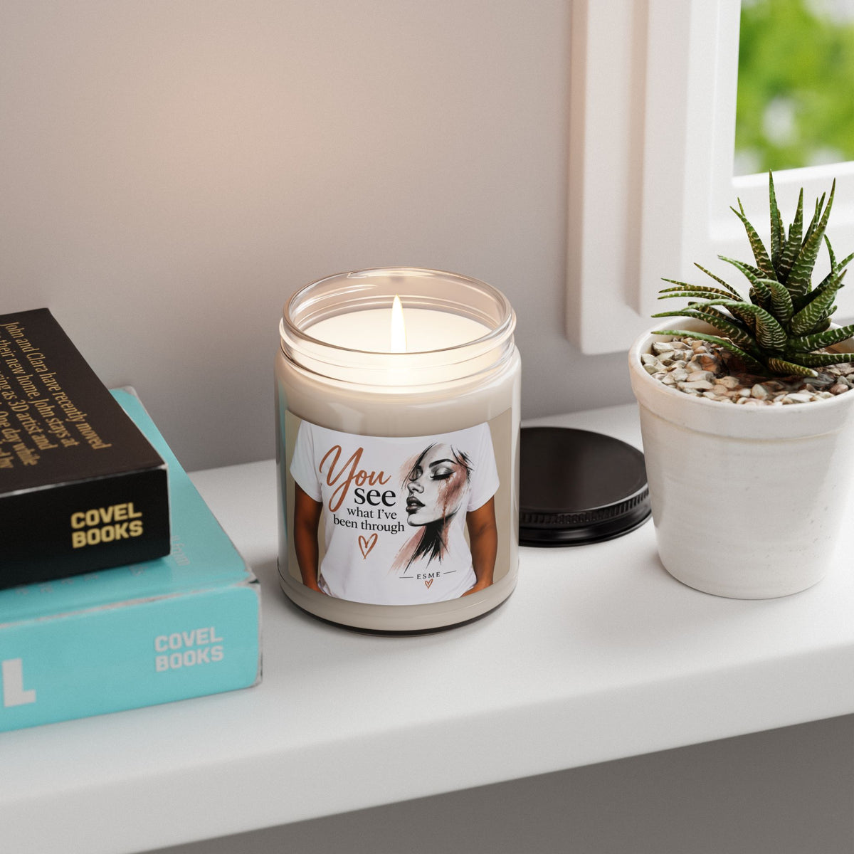 Scented Soy Candle — "You See What I’ve Been Through" Inspirational Jar Candle (9 oz)