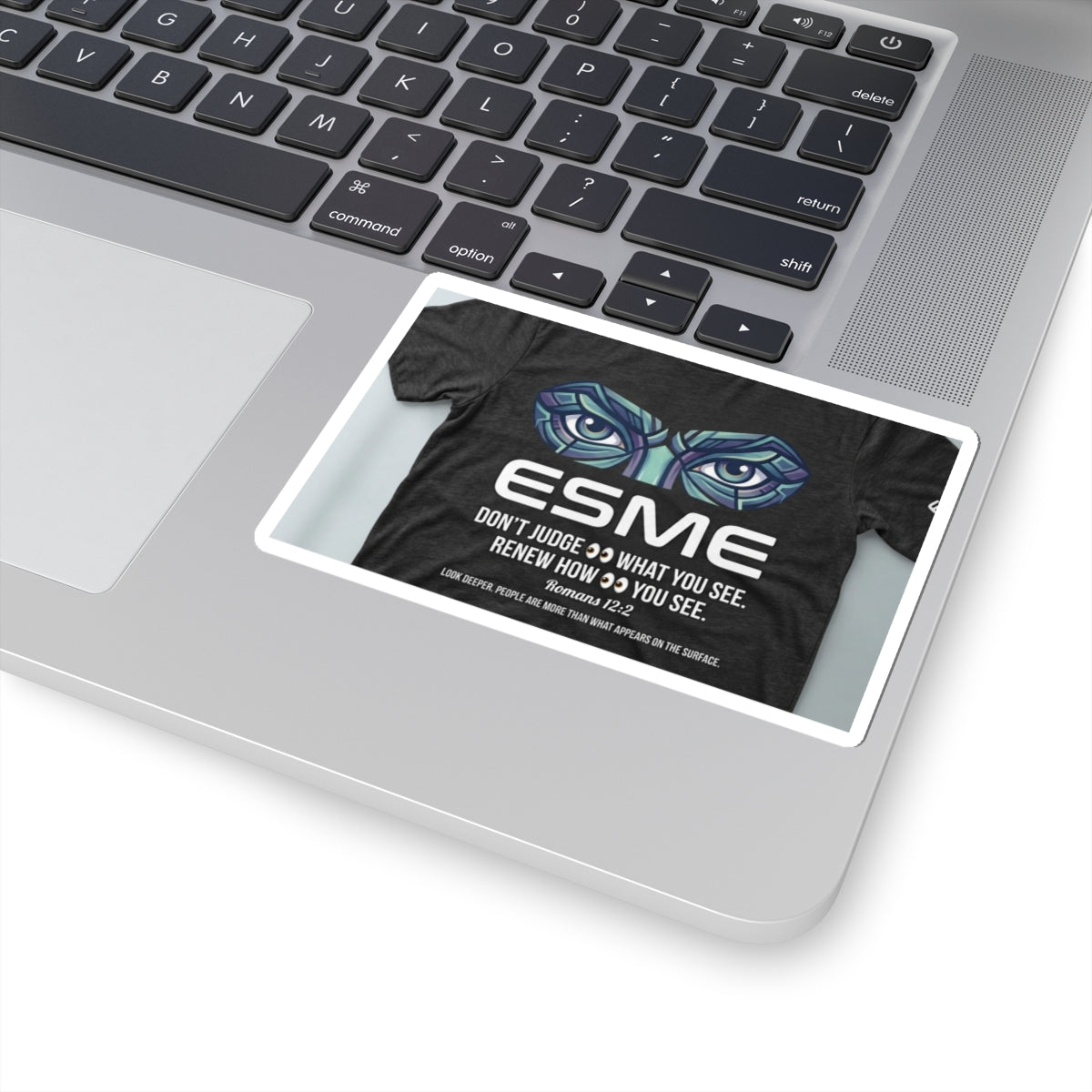 Esme Inspirational Quote Sticker — Eyes Design Kiss-Cut Vinyl