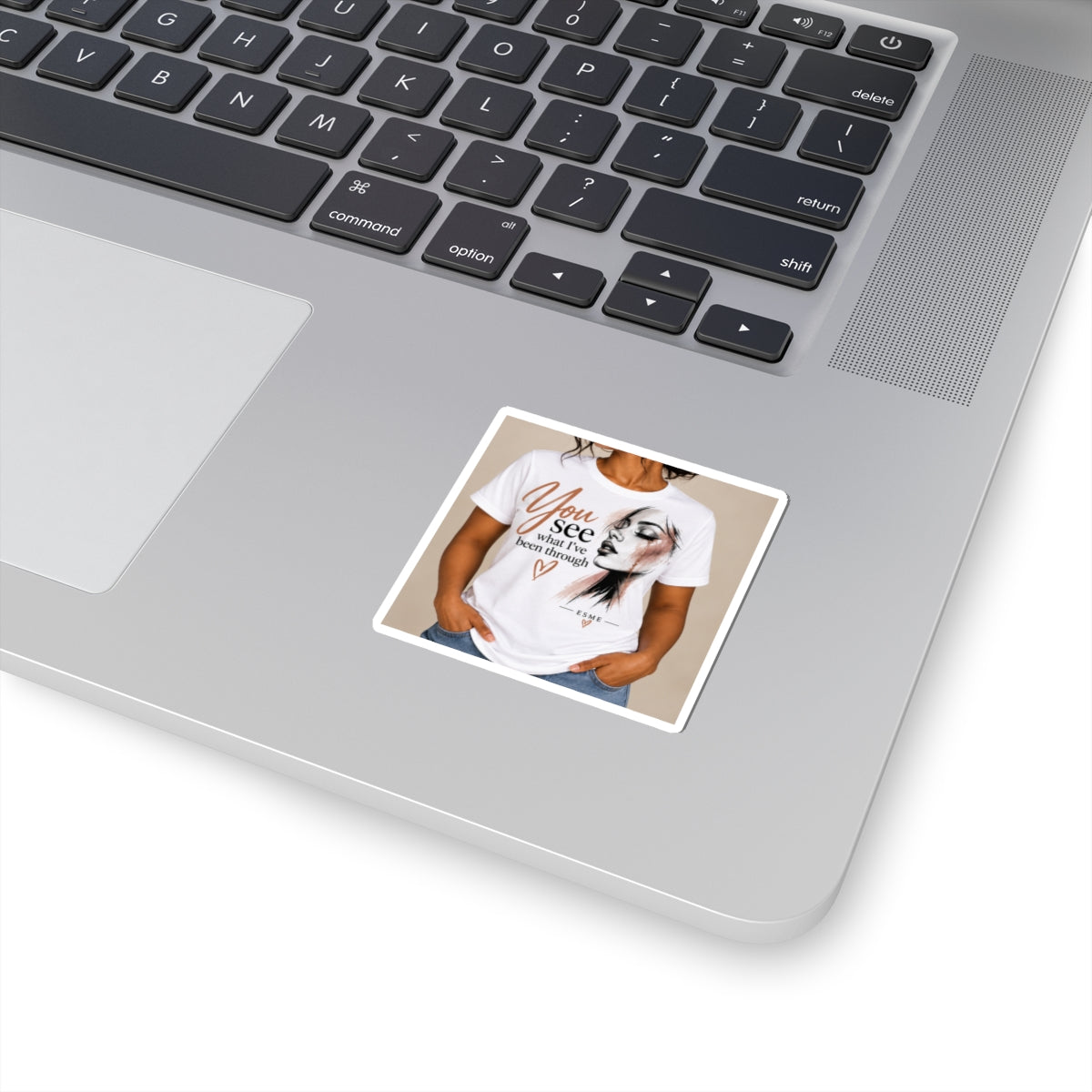 You See What I’ve Been Through - Kiss-Cut Sticker (Feminine Art Portrait)