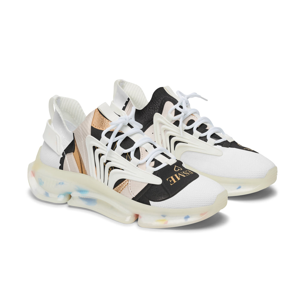 Women's Mesh Sneakers — Lightweight Fashion Trainer with Color-Accent Soles