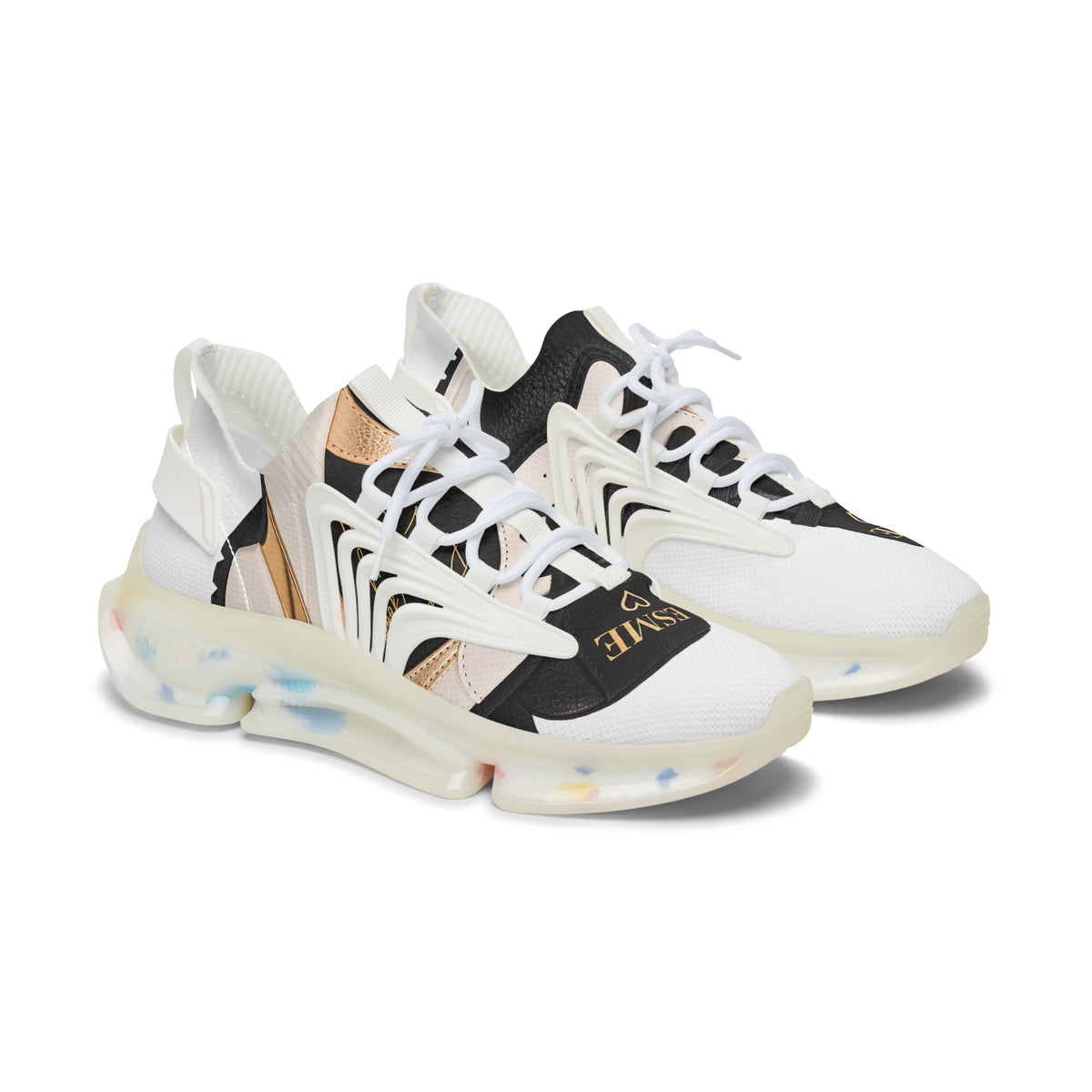 Women's Mesh Sneakers — Lightweight Fashion Trainer with Color-Accent Soles
