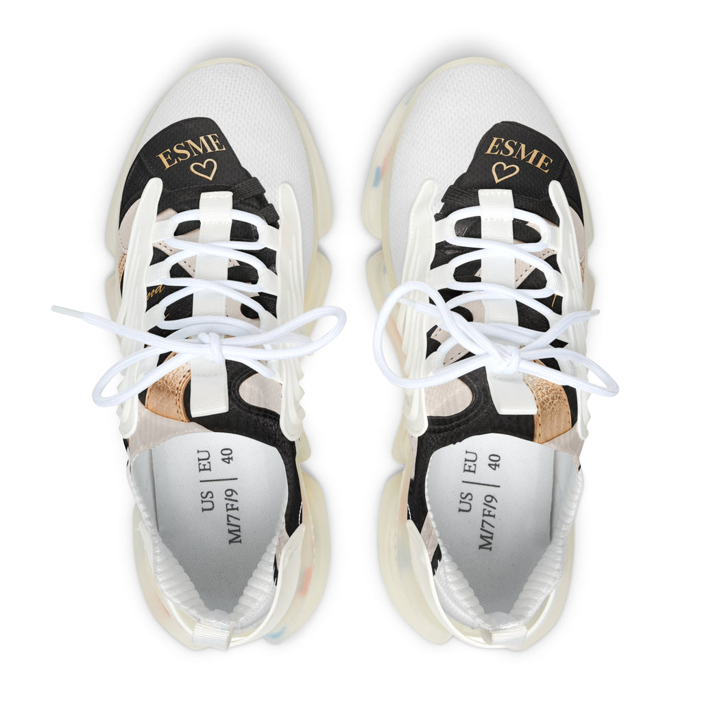 Women's Mesh Sneakers — Lightweight Fashion Trainer with Color-Accent Soles