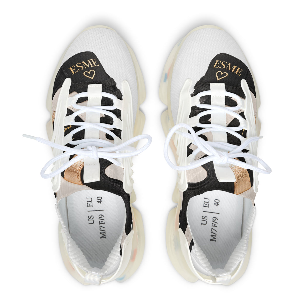 Women's Mesh Sneakers — Lightweight Fashion Trainer with Color-Accent Soles