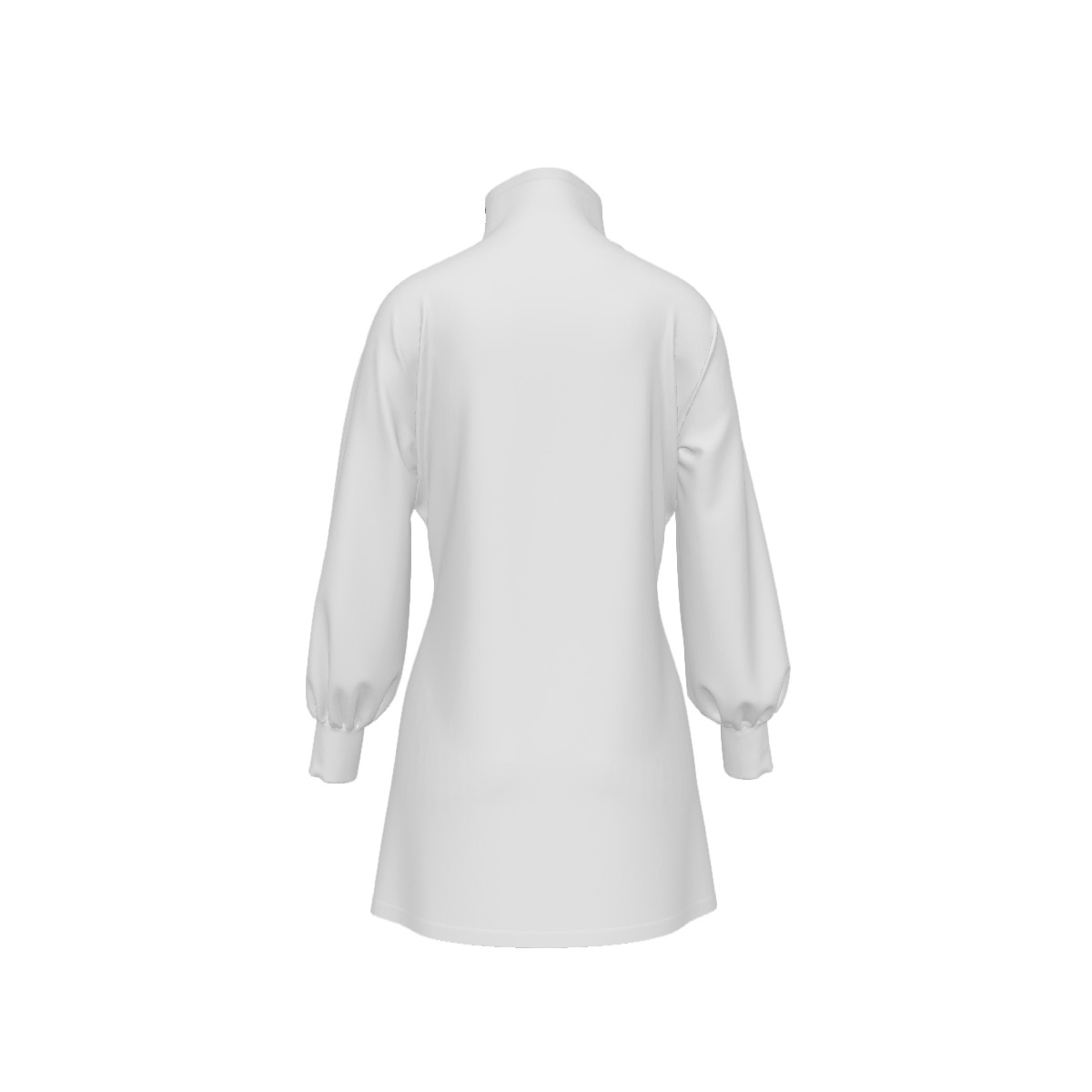Design Turtleneck Lantern Sleeve Dress