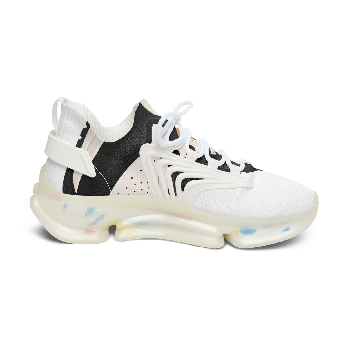Women's Mesh Sneakers — Lightweight Fashion Trainer with Color-Accent Soles