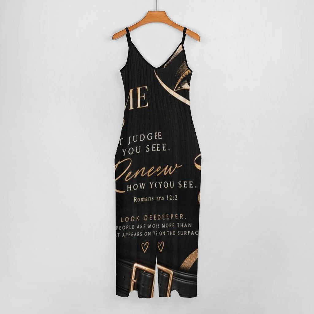 Design Suspender Jumpsuit