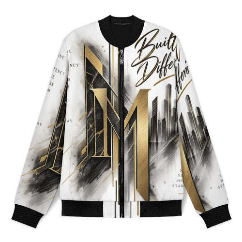 Design Men's Casual Zip‑Up Bomber Jacket