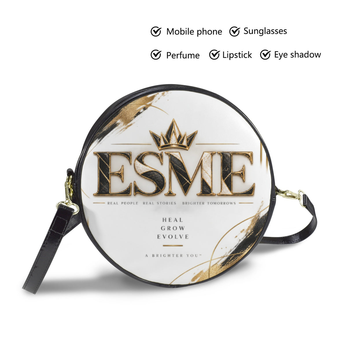 Designed Messenger Bag Round Messenger Bag-Large(Model 1647)