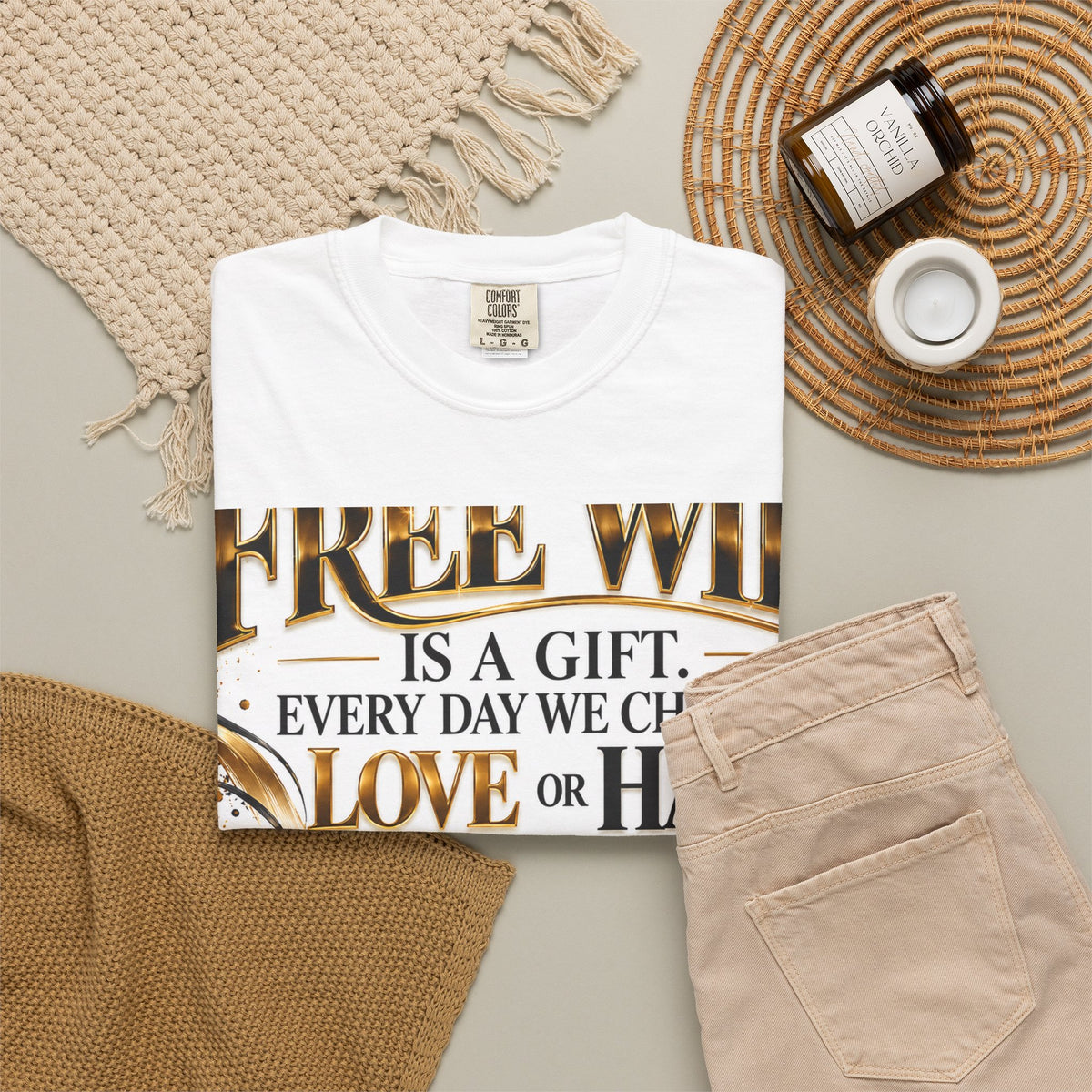 Free Will Inspirational T-Shirt — "Choose with Purpose" Motivational Tee