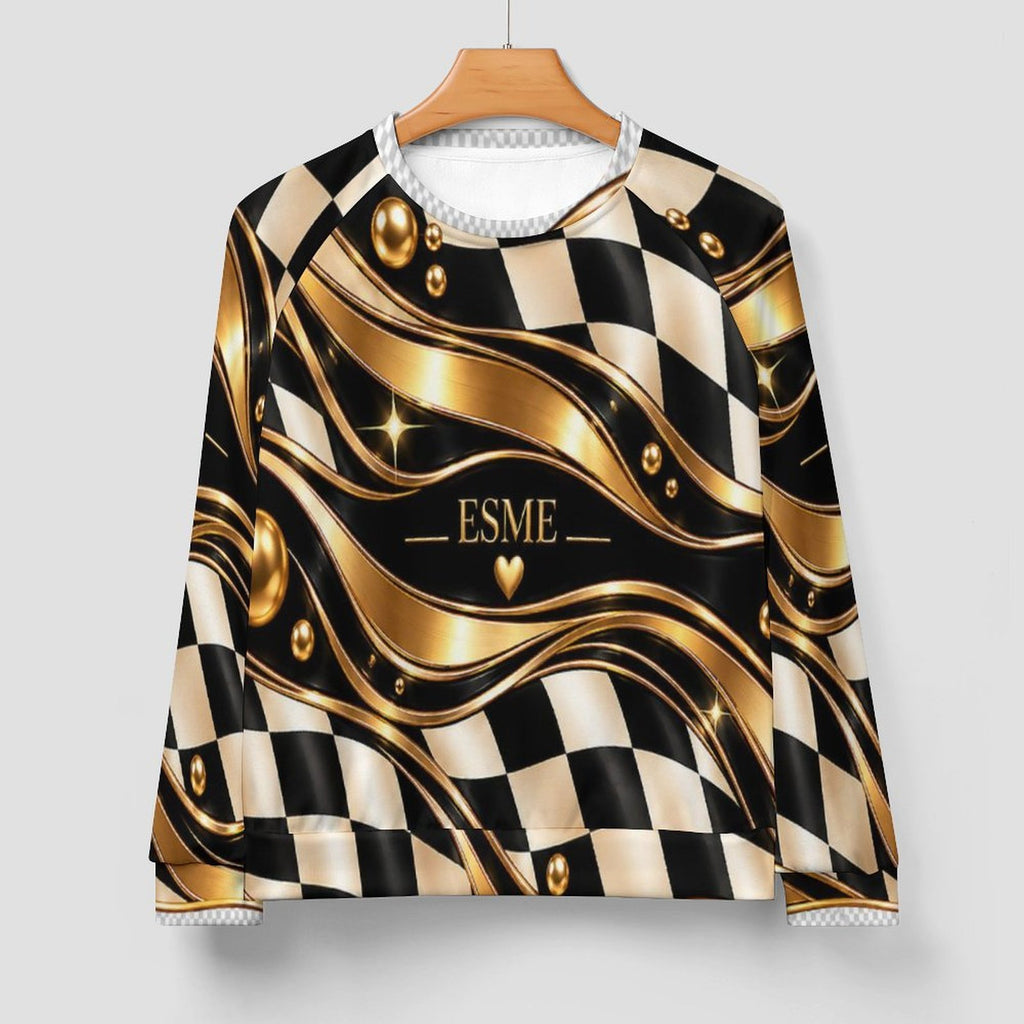Design Men's Raglan Crewneck Sweatshirt