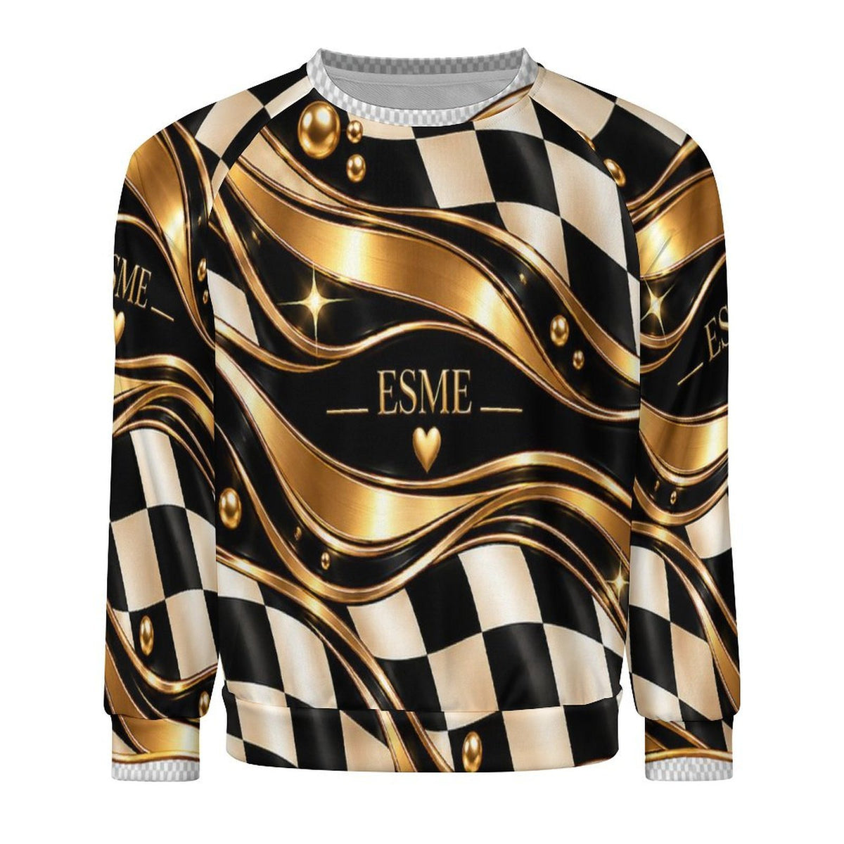 Design Men's Raglan Crewneck Sweatshirt